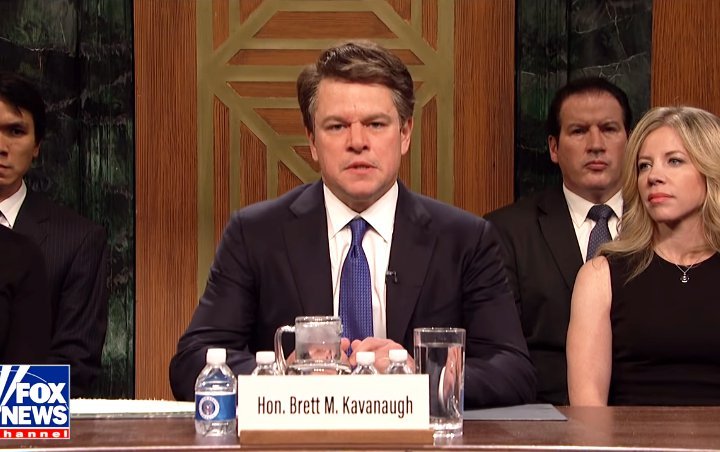 Matt Damon Is 'Drunkest Virgin' Brett Kavanaugh in 'SNL' Season 44 Premiere