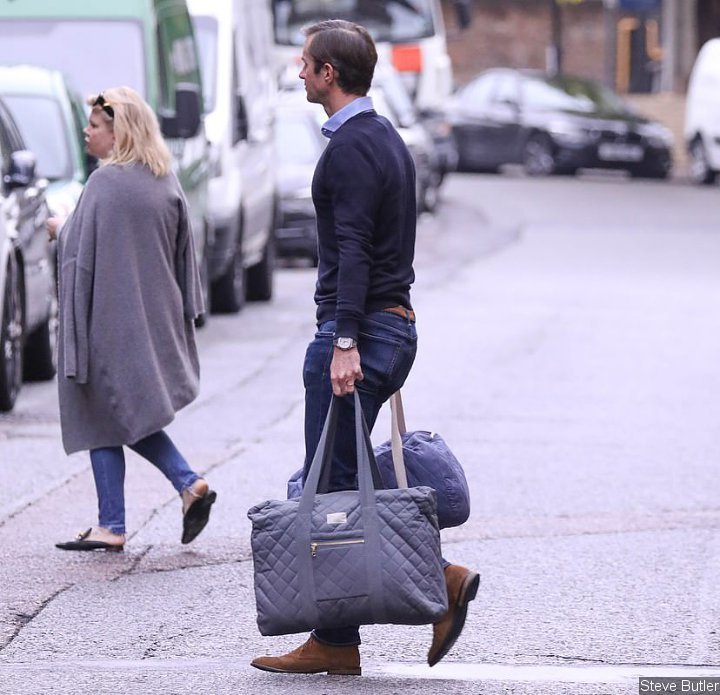 Pippa Middleton and James Matthews Arrive at St. Mary's Hospital