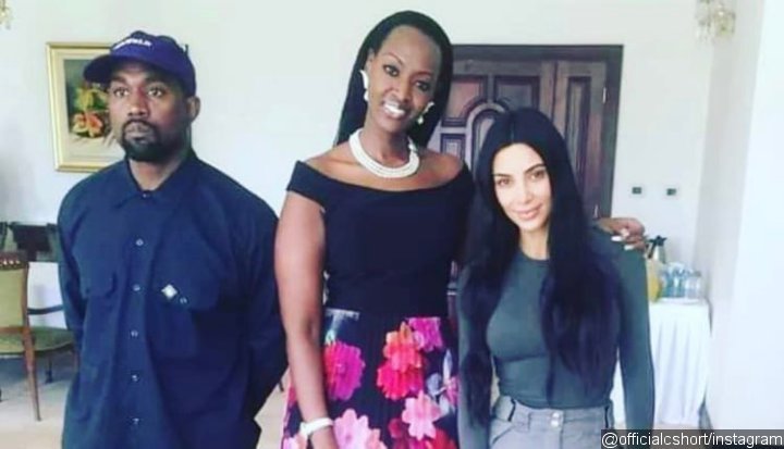 Kanye West and Kim Kardashian With Ugandan President's Daughter