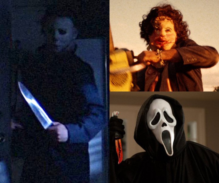 Halloween (1978), Texas Chainsaw Massacre (1974), Scream