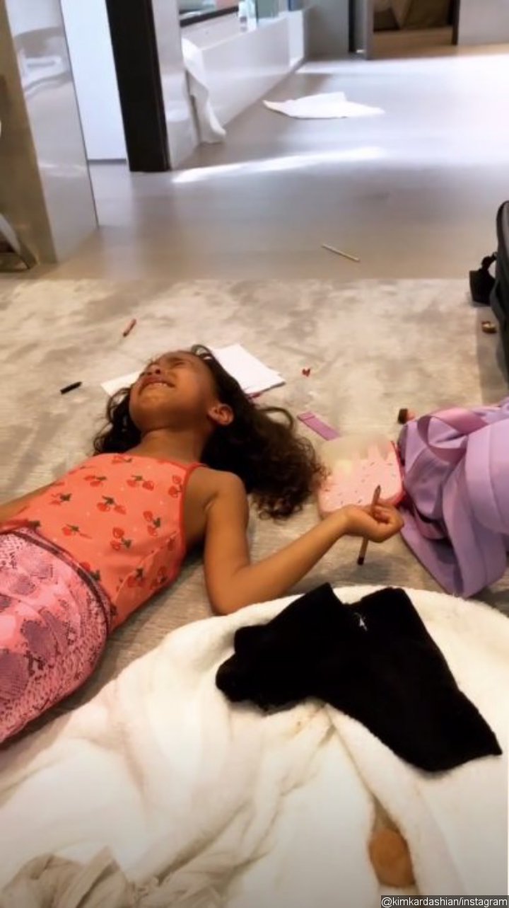 Kim Kardashian Let Daughter North West Do Her Makeup