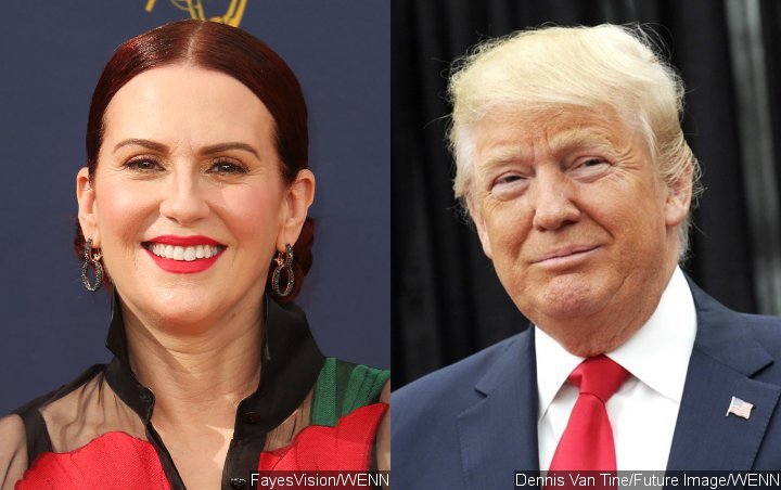 Megan Mullally Dying of Embarrassment After Donald Trump Shares Their 'Green Acres' Duet