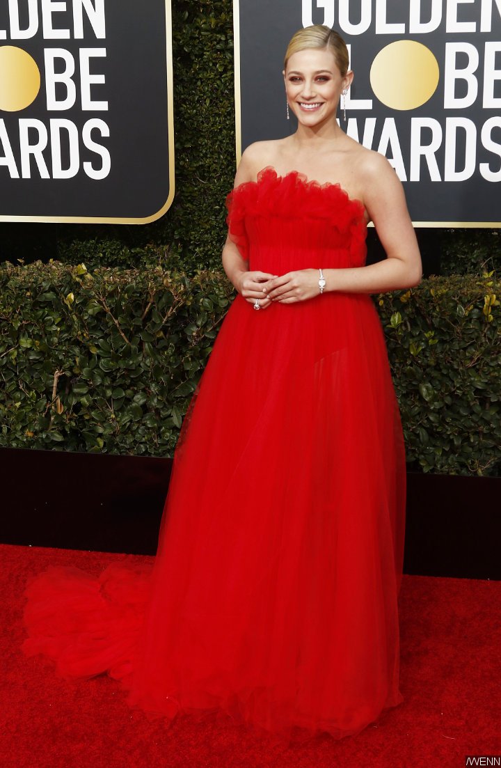 Lili Reinhart on Golden Globes red carpet