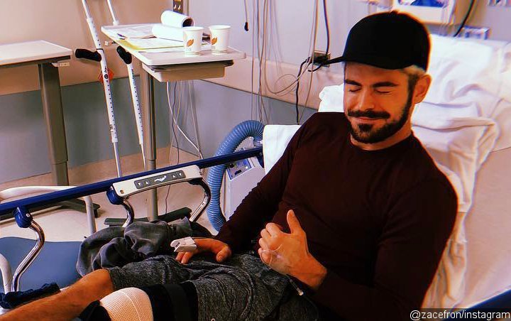 Zac Efron Healing From Surgery for ACL Injury