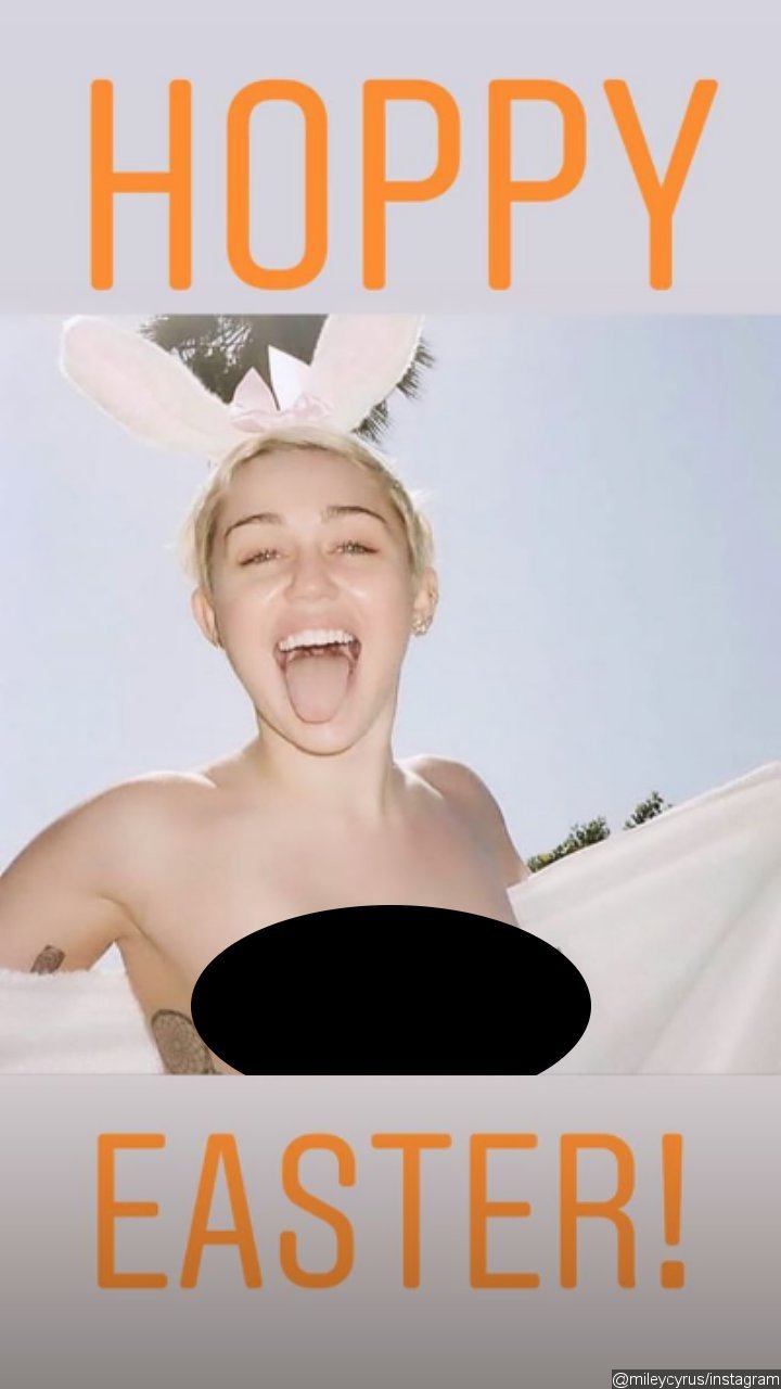 Miley Cyrus' Sexy Easter Bunny Photo