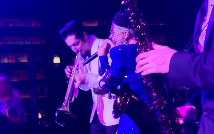 Lady GaGa Delights Jazz Fans With Impromptu Performance at Brian Newman's Show