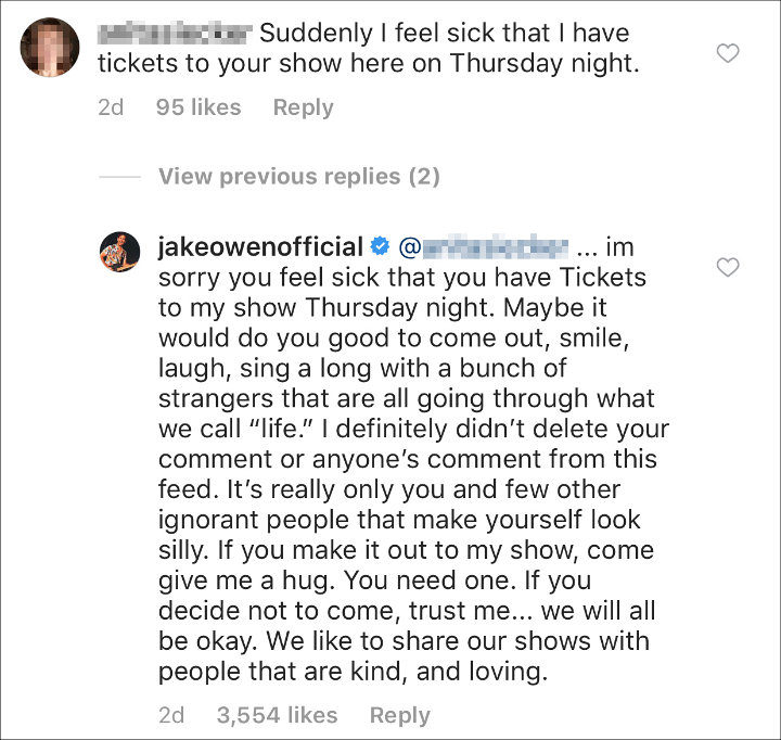 Jake Owen's comment.