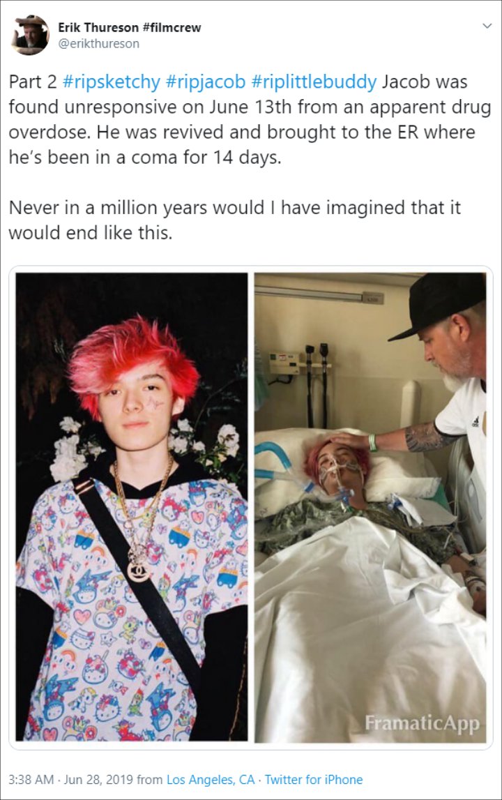 Hella Sketchy's Father Jacob Tyler Thureson Confirms the Death of His Rapper Son