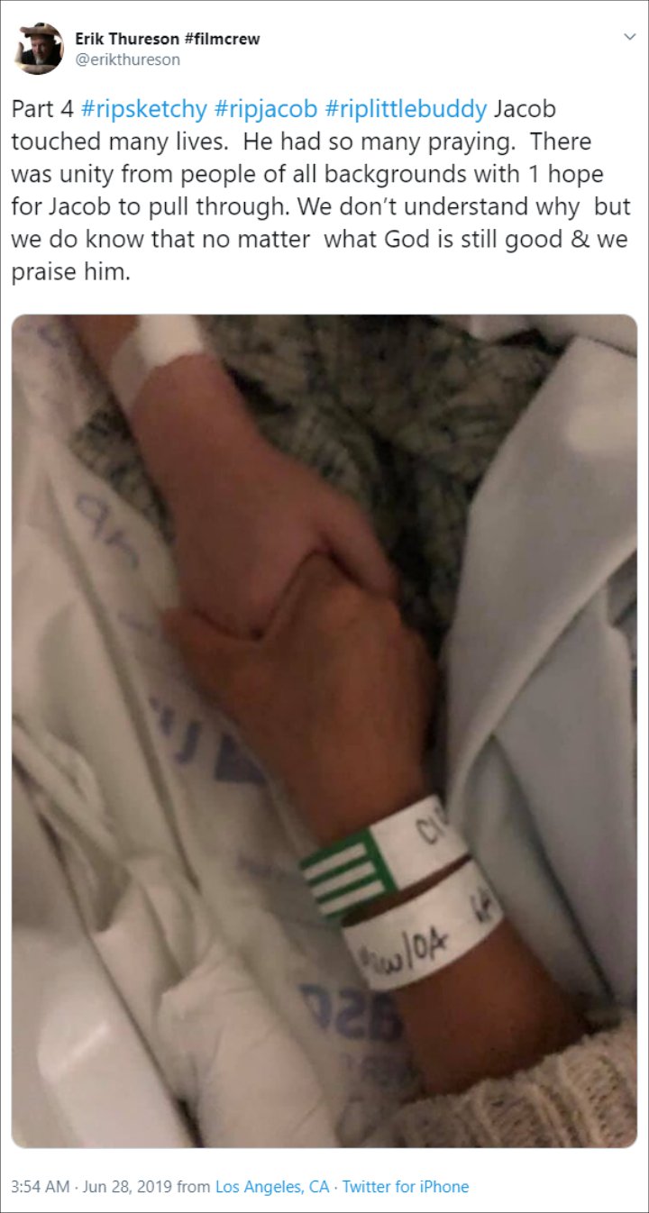 Hella Sketchy's Father Jacob Tyler Thureson Mourns the Death of His Rapper Son