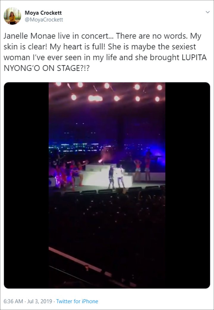 Concertgoer Reacts to Lupita Nyong'o's Surprise Appearance at Janelle Monae's London Concert