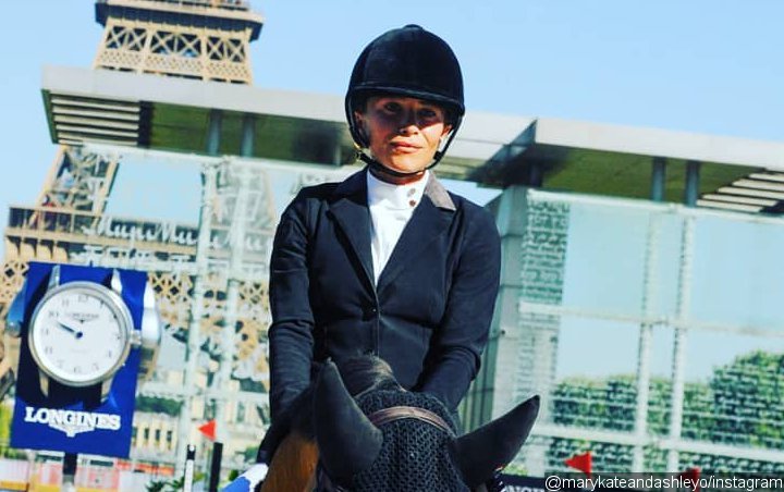 Mary-Kate Olsen Puts Equestrian Skills on Display at Show Jumping Competition