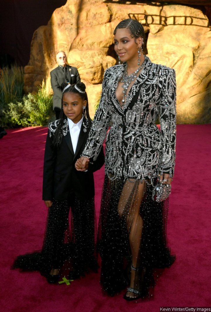 Beyonce and Blue Ivy at 'The Lion King' Premiere