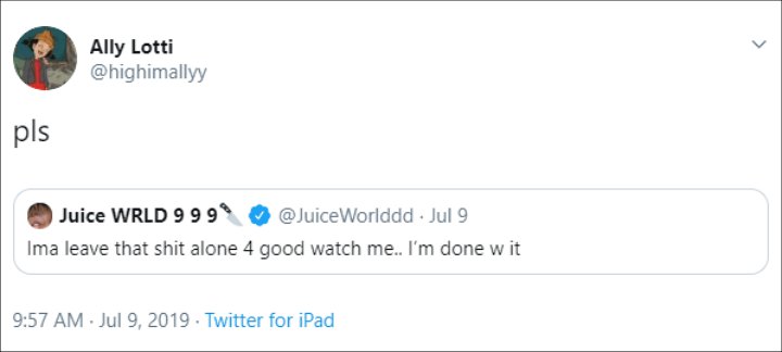 Juice WRLD Hinted at His Intention to Stop Using Drugs