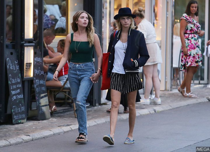 Cara Delevingne and Ashley Benson Spotted During Vacation in Saint-Tropez