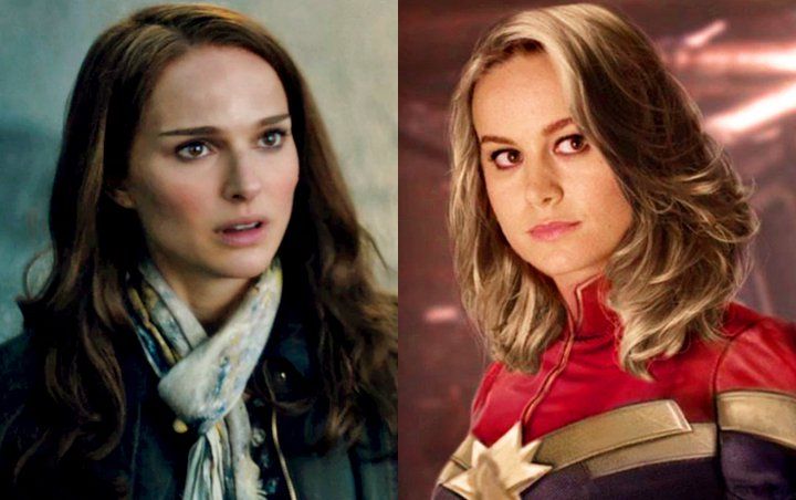 Natalie Portman Gets Witty in Response to Brie Larson Bragging About Lifting Thor's Hammer