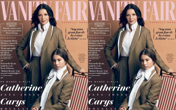Catherine Zeta-Jones Shares Vanity Fair Cover With Teen Daughter 