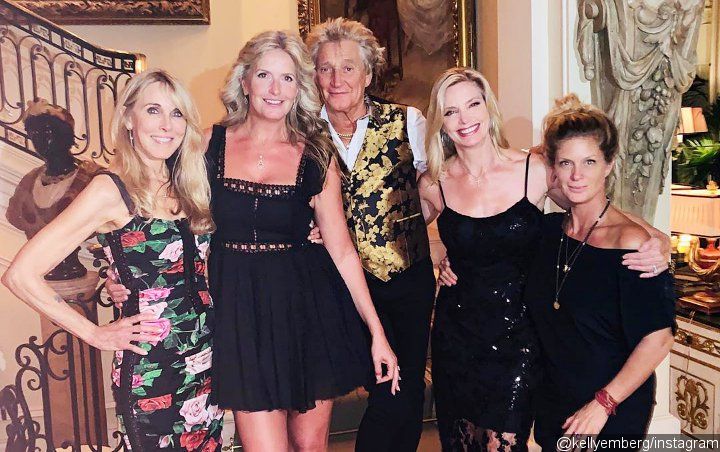 Rod Stewart Celebrates Kimberly's 40th Birthday With Ex-Wives