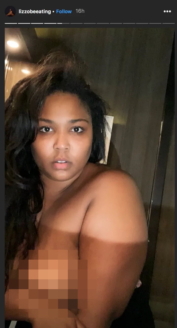 Lizzo showed off natural beauty