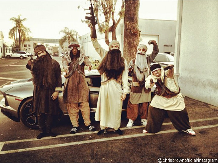 Chris Brown Wears Taliban Costume on Halloween
