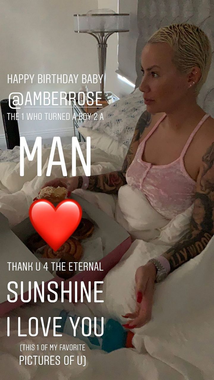 Mber Rose celebrates her birthday in bed