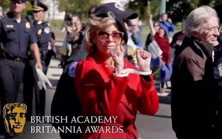 Jane Fonda Receives BAFTA Award While Being Arrested