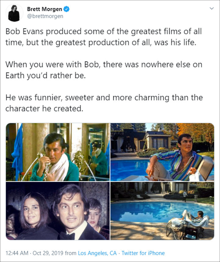 Brett Morgen Pays Tribute to Robert Evans