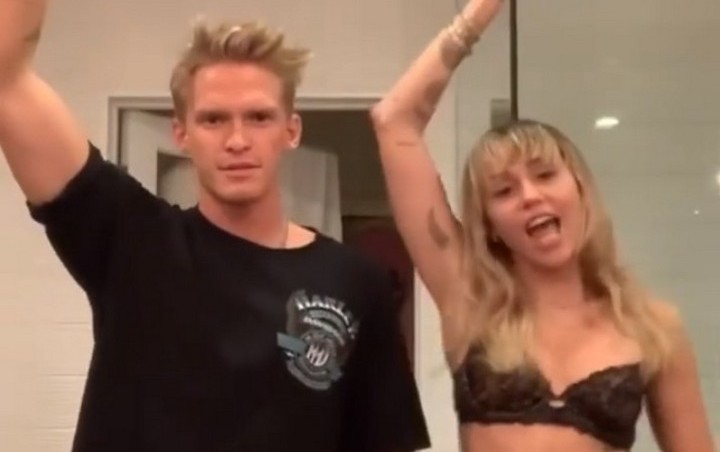 Miley Cyrus Dances in Her Undies in Tik Tok Video With Cody Simpson