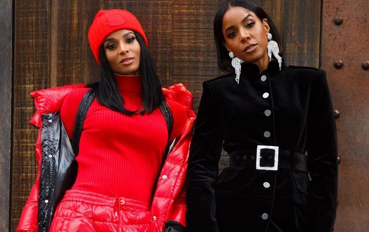 Ciara and Kelly Rowland Brave Strong Winds at Macy's Thanksgiving Day Parade