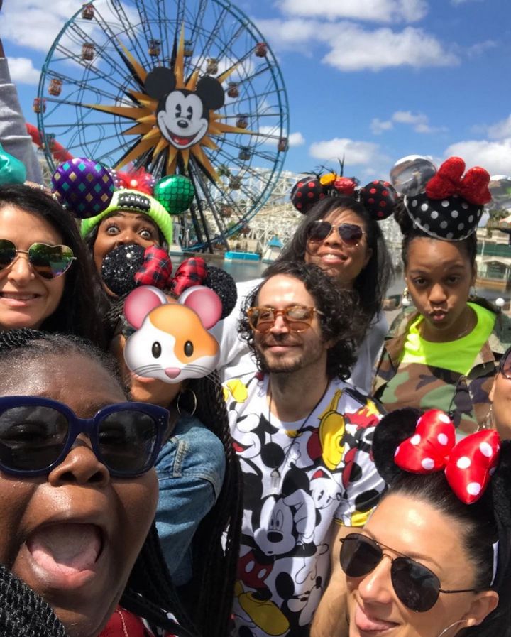 Gabourey Sidibe celebrates her birthday at Disneyland