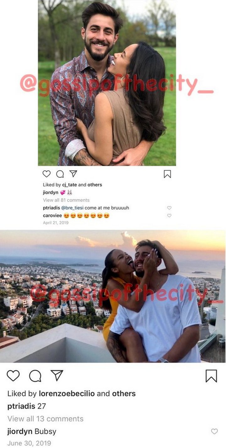 Jordan and Boyfriend's deleted pictures on Instagram