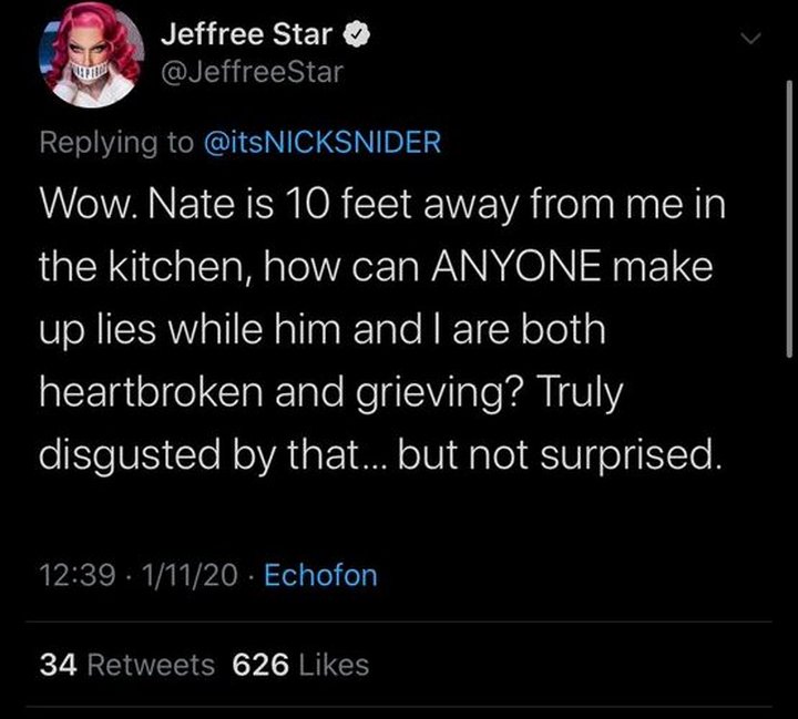 Jeffree Star denies Nathan left him for a woman