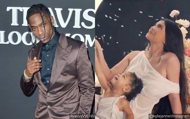 Travis Scott Gushes Over Kylie Jenner's Makeup Ads With Daughter Stormi