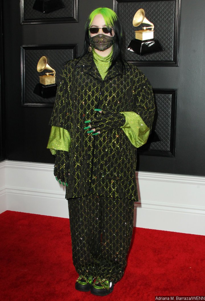 Billie Eilish at the 2020 Grammy Awards