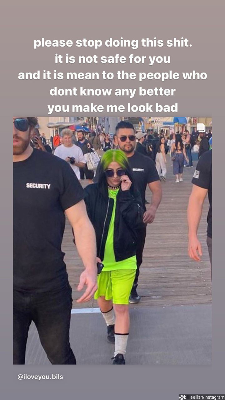 Billie Eilish Calls Out Fans for Impersonating Her in Public