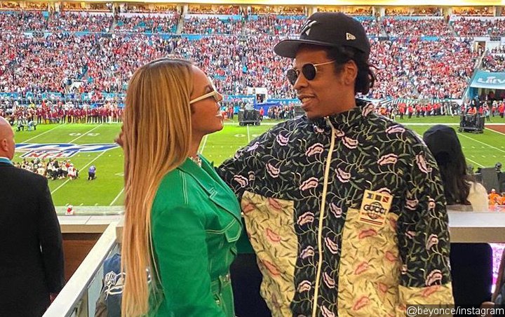 Beyonce and Jay-Z Sit Down During National Anthem Performance at Super Bowl LIV
