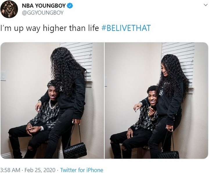 NBA YoungBoy reunites with his pregnant ex