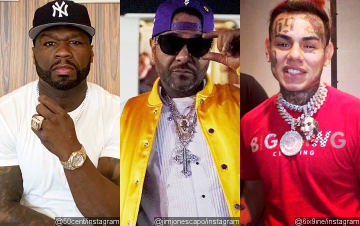 50 Cent Drags Jim Jones in Response to Tekashi69's Possible Early Prison Release