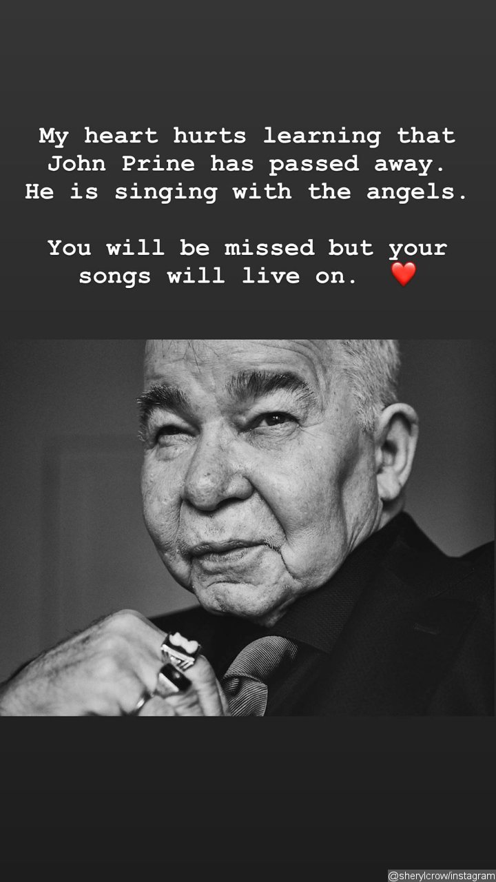 Sheryl Crow paid tribute to John Prine