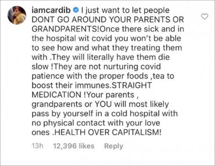 Cardi B Protests Business Reopening in Georgia Amid Coronavirus Pandemic