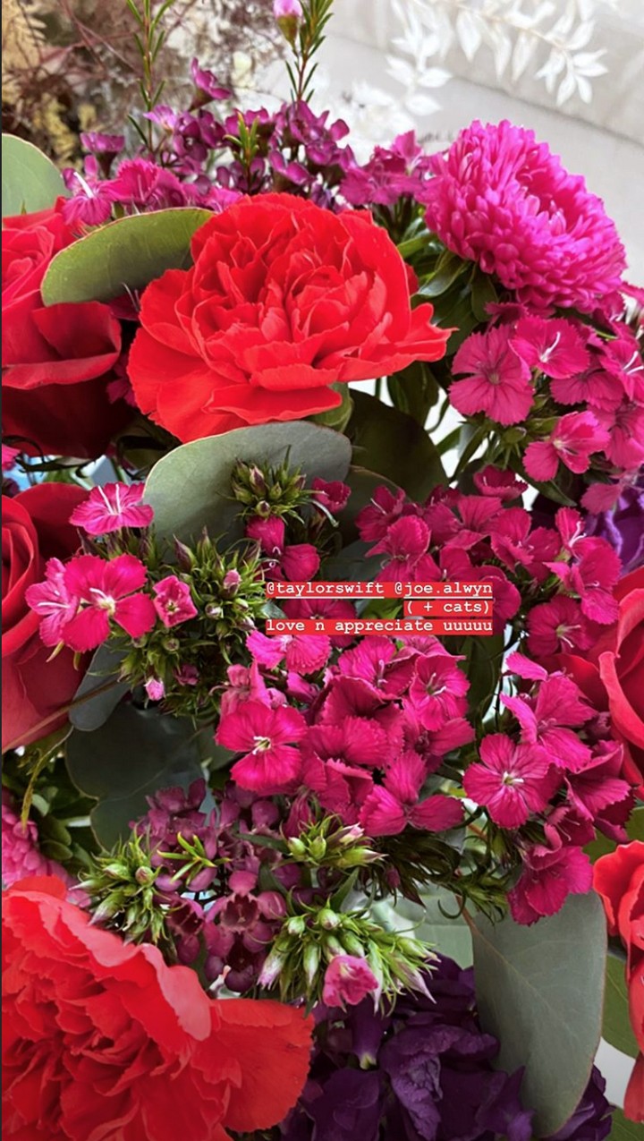 Taylor Swift and Joe Alwyn send flowers to Gigi Hadid