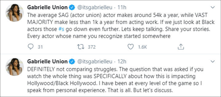 Gabrielle Union's Tweets