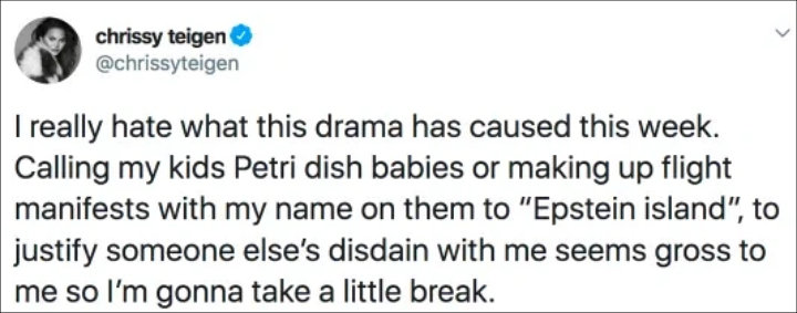 Chrissy Teigen's rant