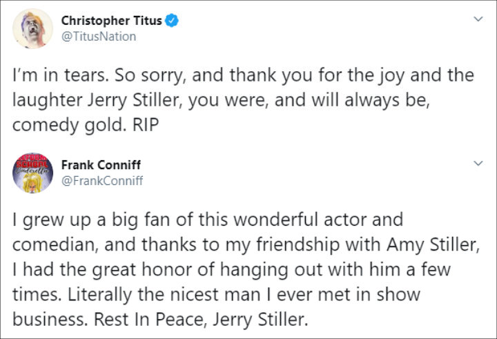 Jerry Stiller's Tribute Posts