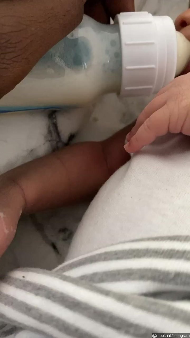 Meek Mill Shares First Glimpse of Newborn Son