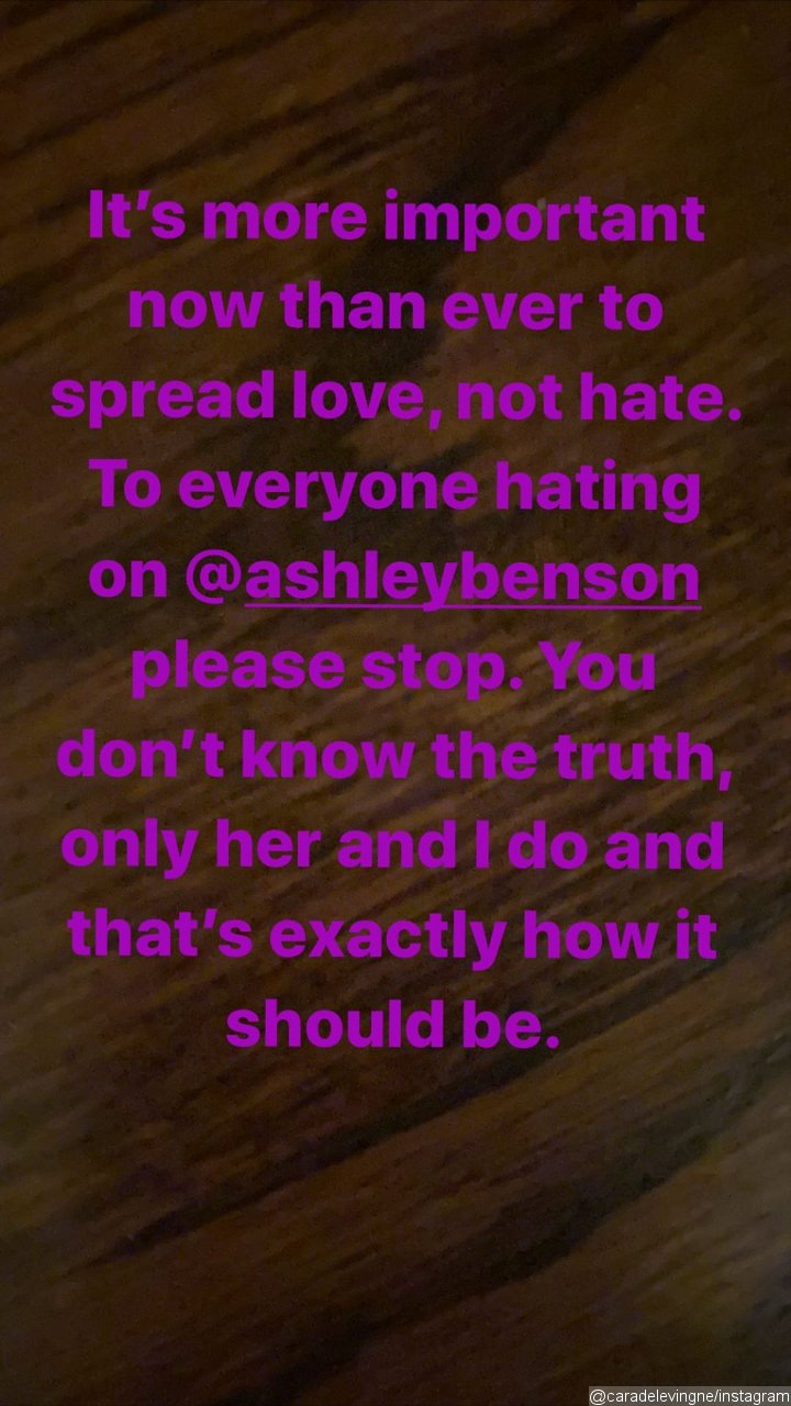 Cara Delevingne's IG Story