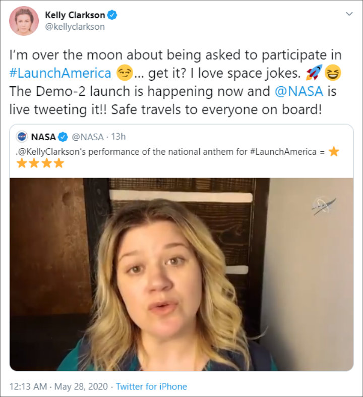Kelly Clarkson's Twitter Post