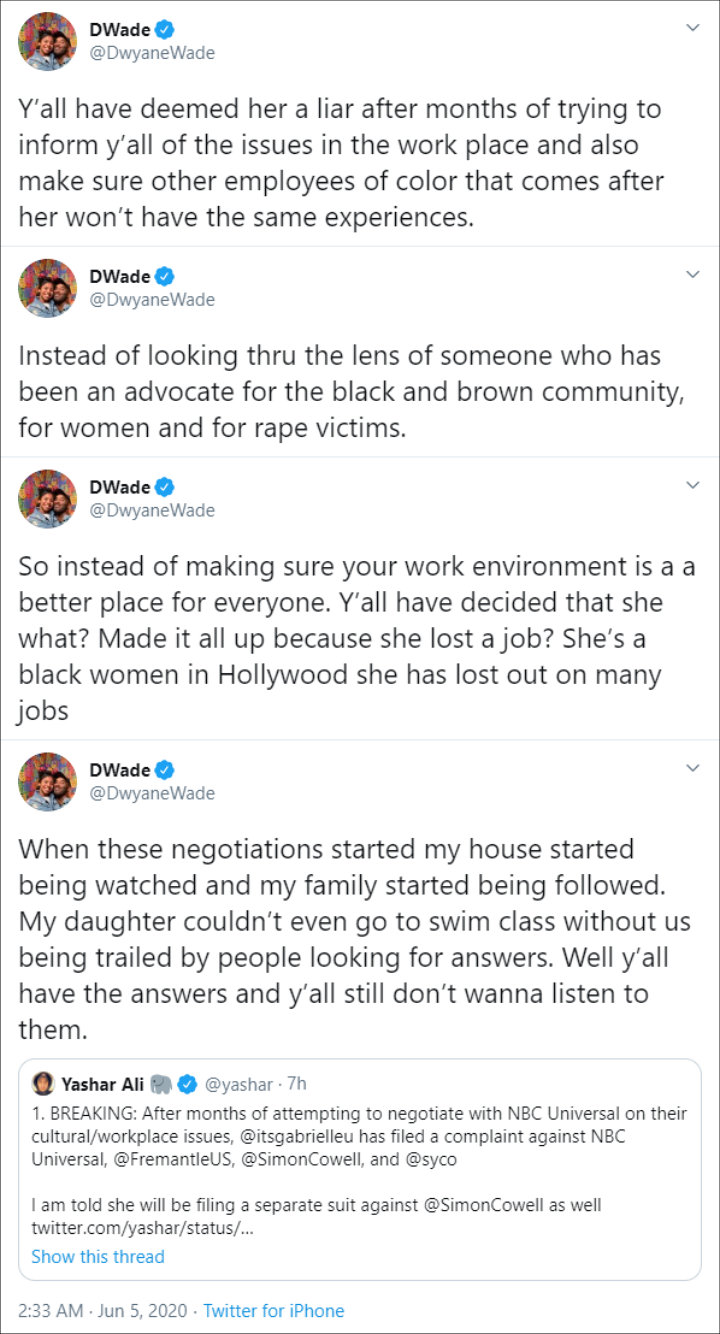 Dwyane Wade's Twitter Posts