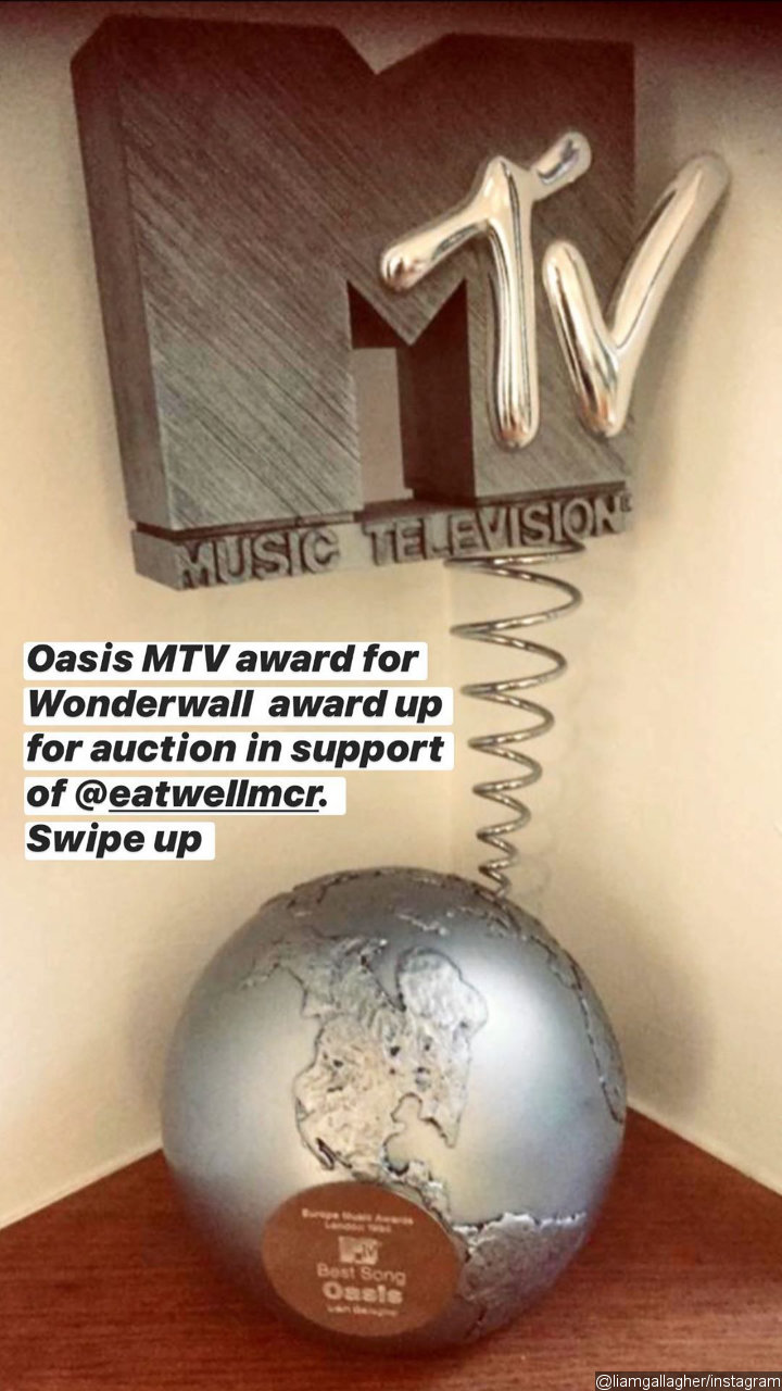 Liam Gallagher auctioned his MTV award