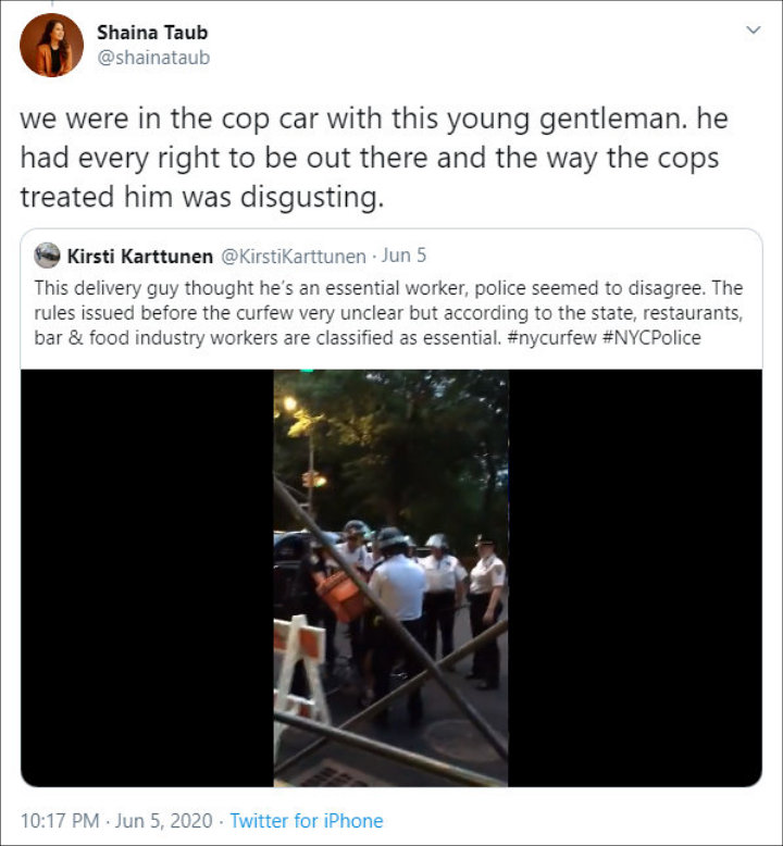 Shaina Taub's Twitter Post 02