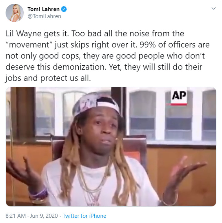 Tomi Lahren Defends Lil Wayne